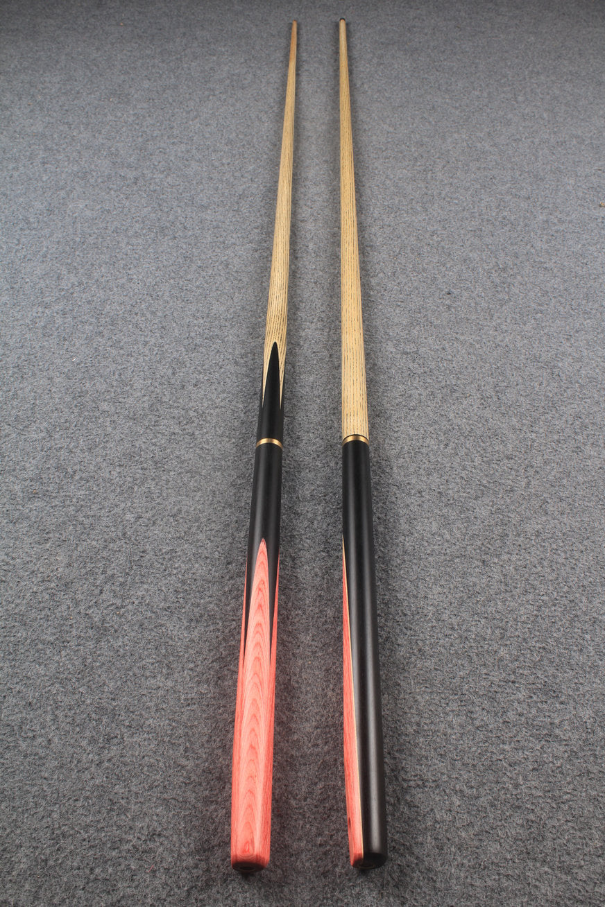 3/4 ASH english pool cue + break cue + case # 7622