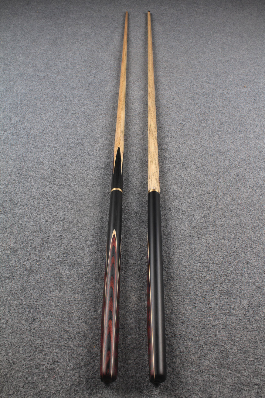 3/4 ASH english pool cue + break cue + case # 7623 WOODS CUES