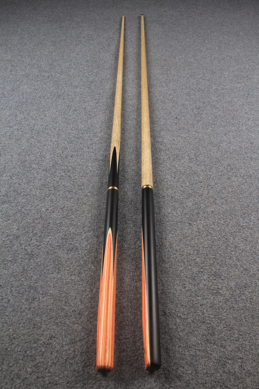 3/4 ASH english pool cue + break cue + case # 7624 WOODS CUES