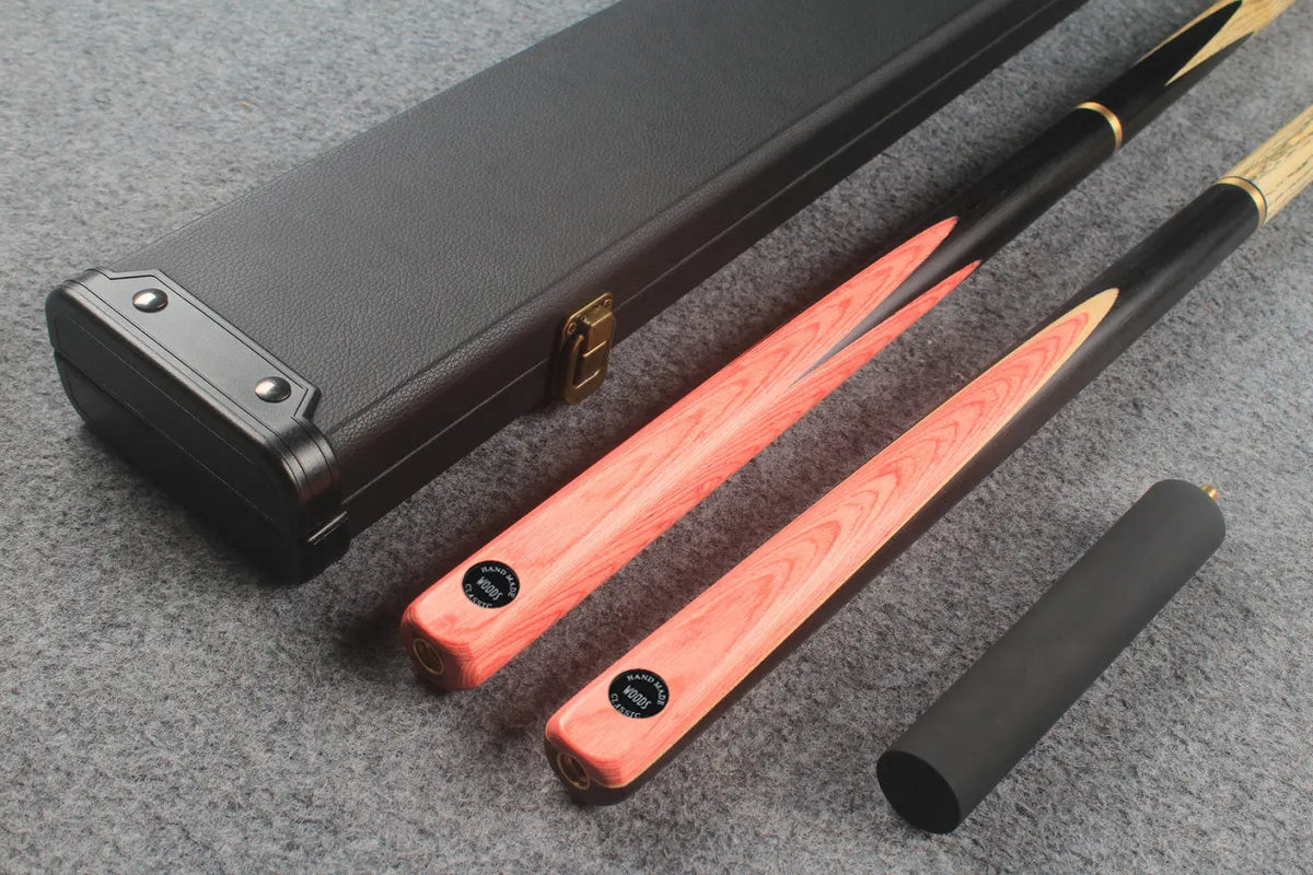 3/4 ASH english pool cue + break cue + case # 7625
