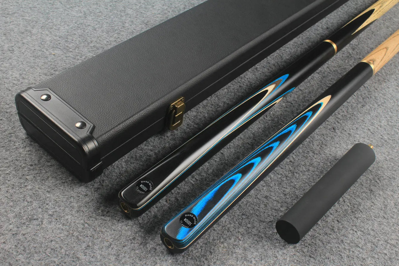 3/4 ASH english pool cue + break cue + case # 7628