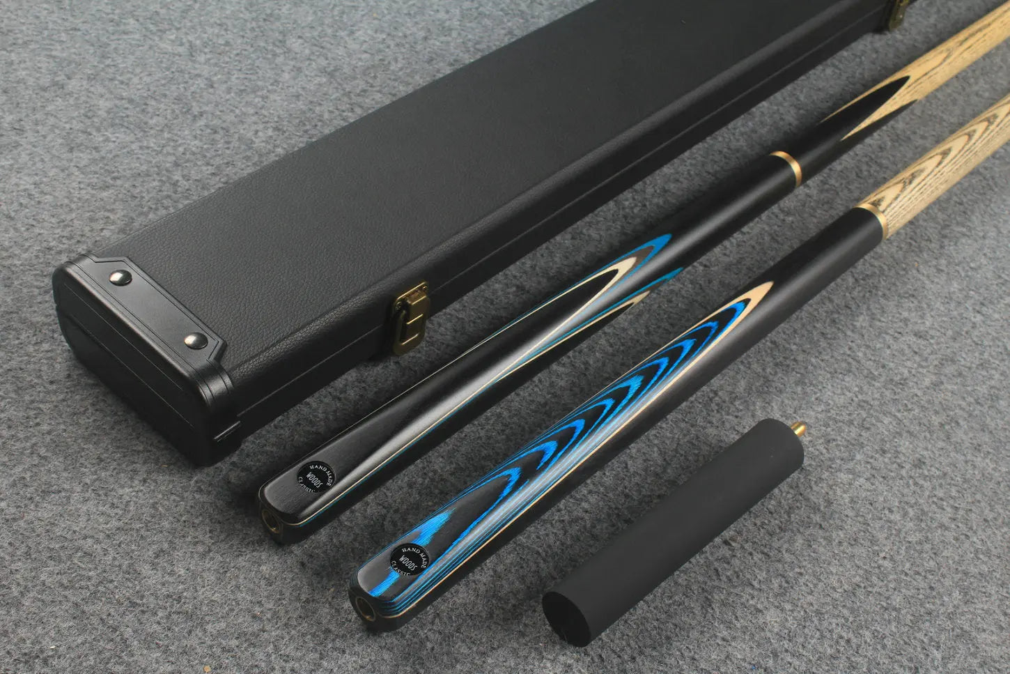 3/4 ASH english pool cue + break cue + case # 7711