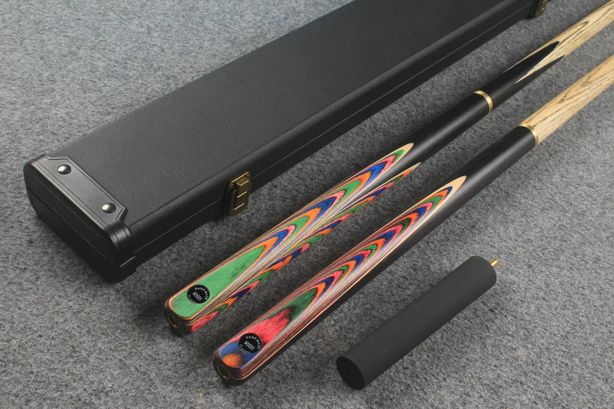 3/4 ASH english pool cue + break cue + case # 7712