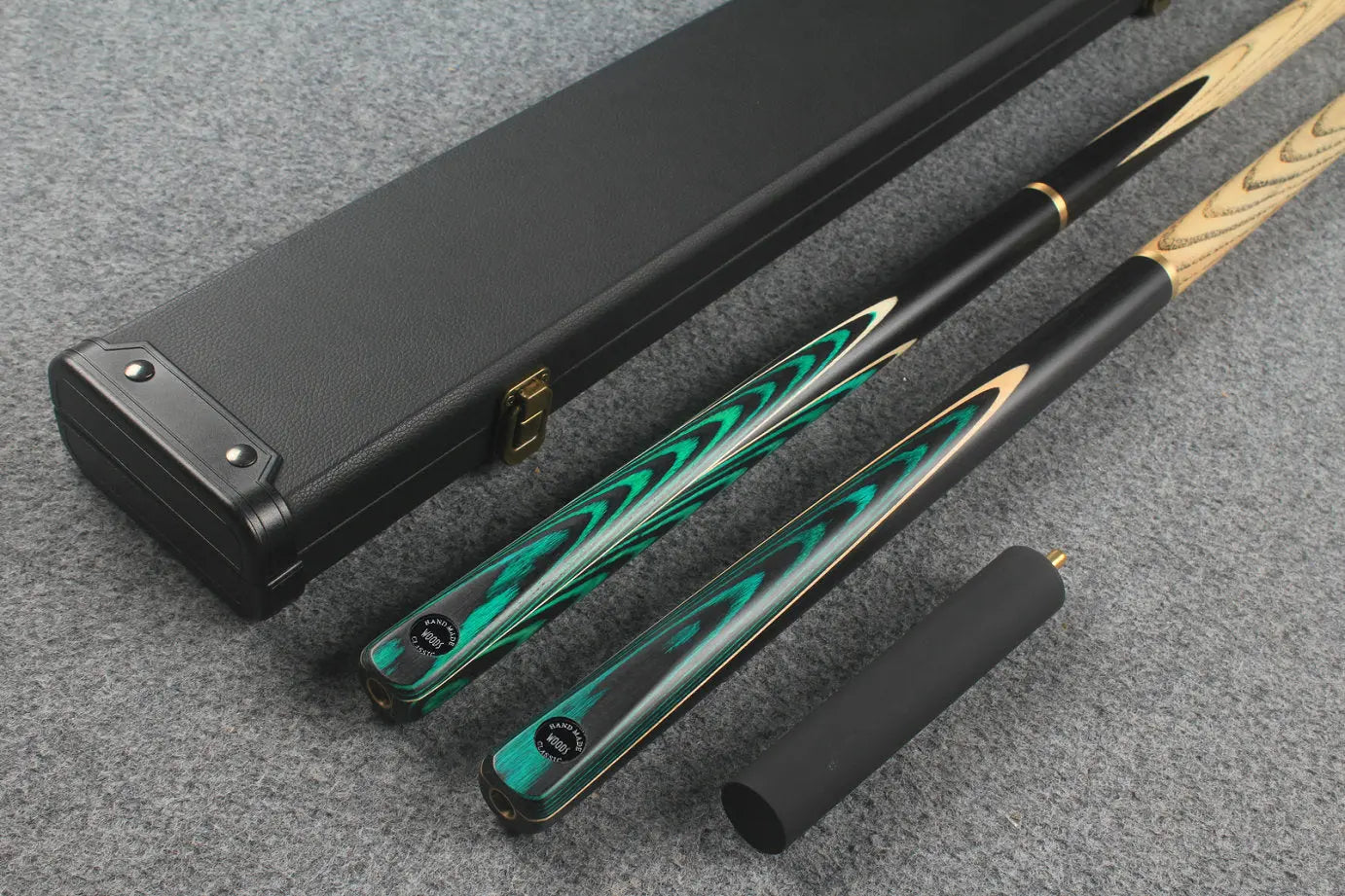3/4 ASH english pool cue + break cue + case # 7713