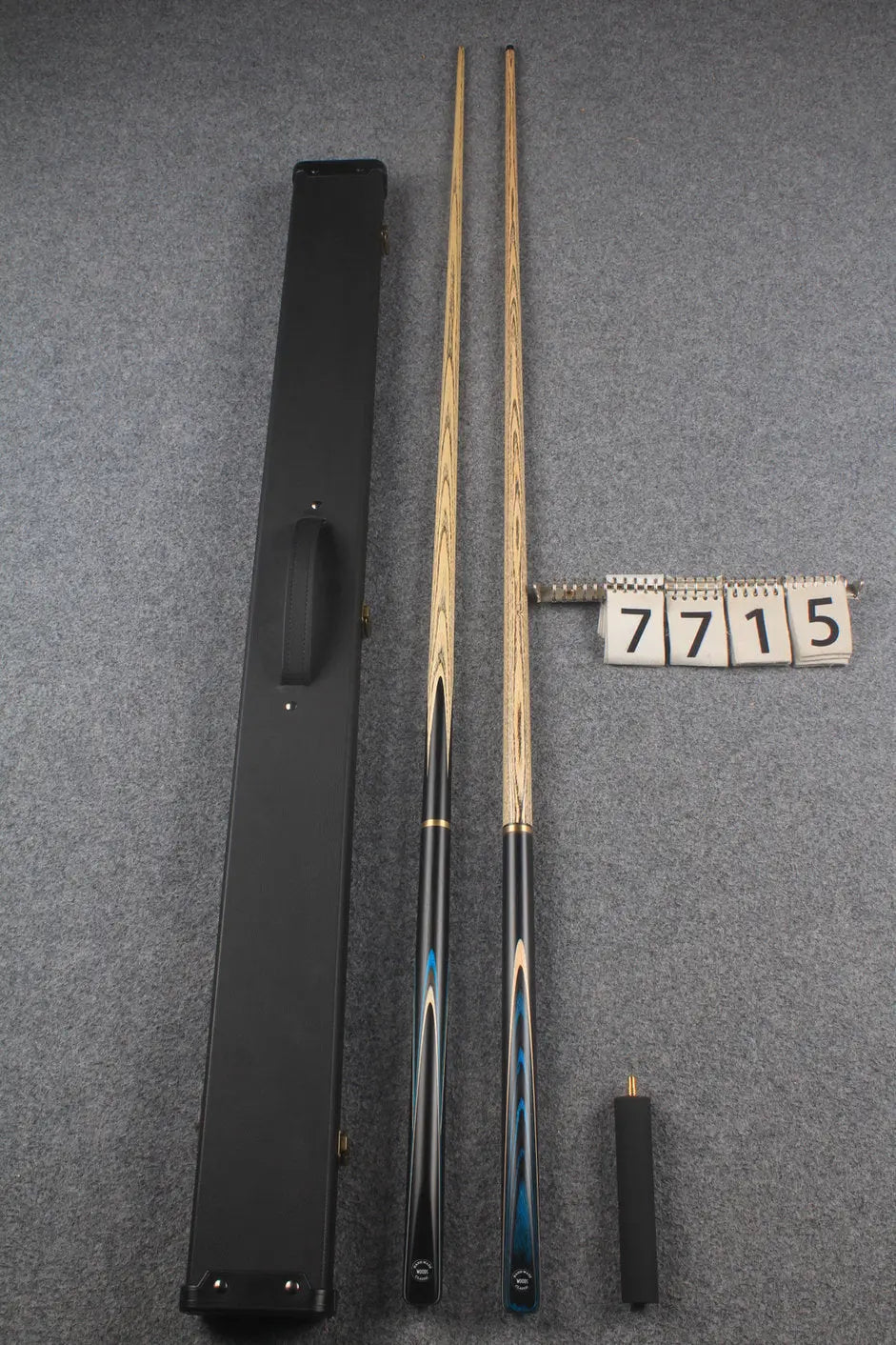 3/4 ASH english pool cue + break cue + case # 7715