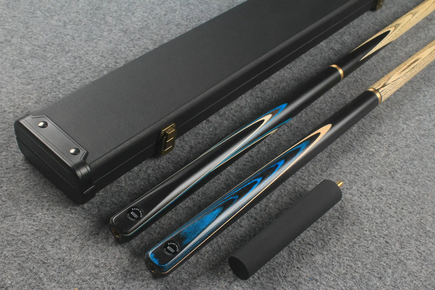 3/4 ASH english pool cue + break cue + case # 7715