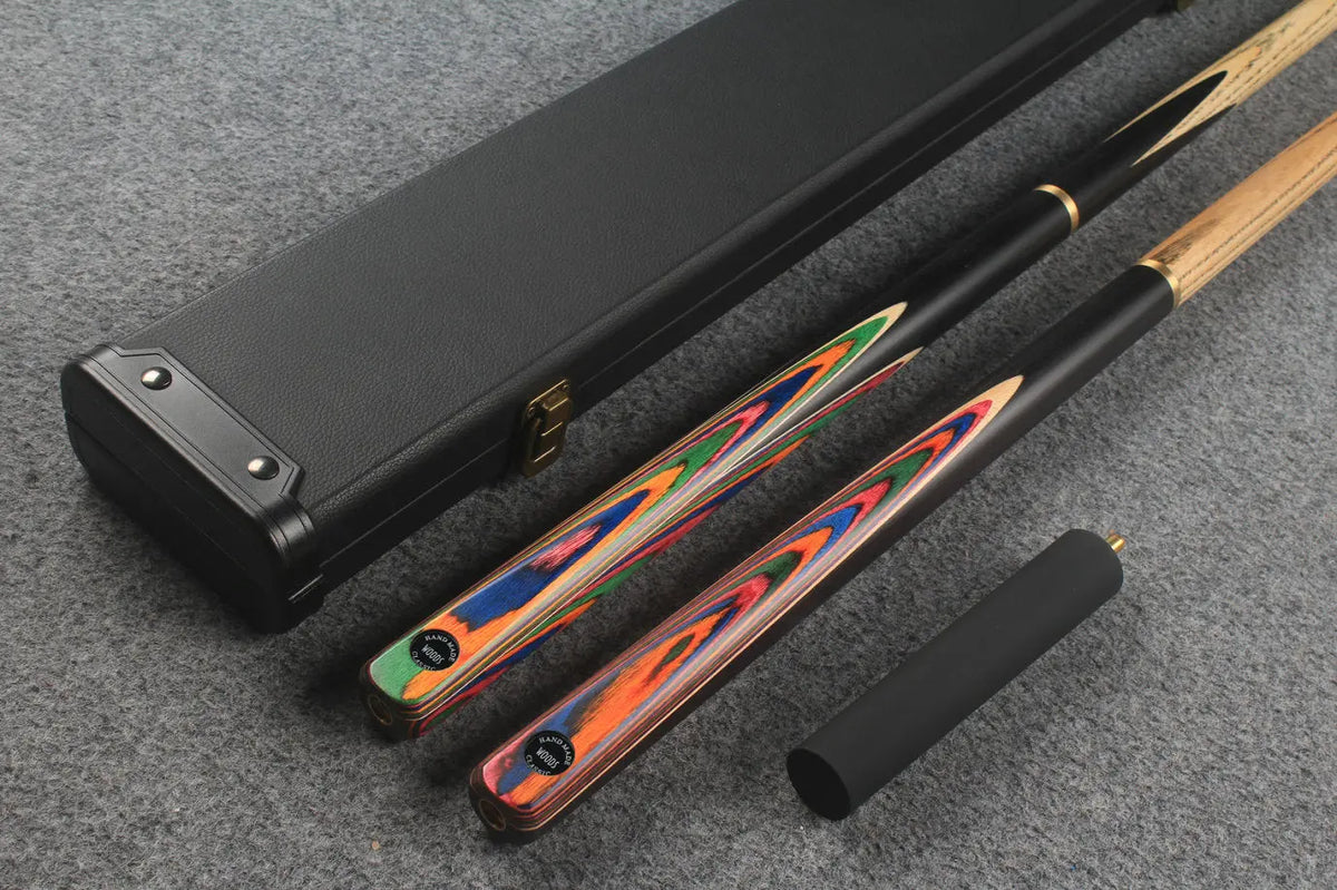 3/4 ASH english pool cue + break cue + case # 7716