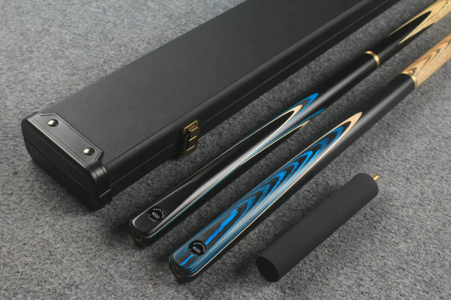 3/4 ASH english pool cue + break cue + case # 7718