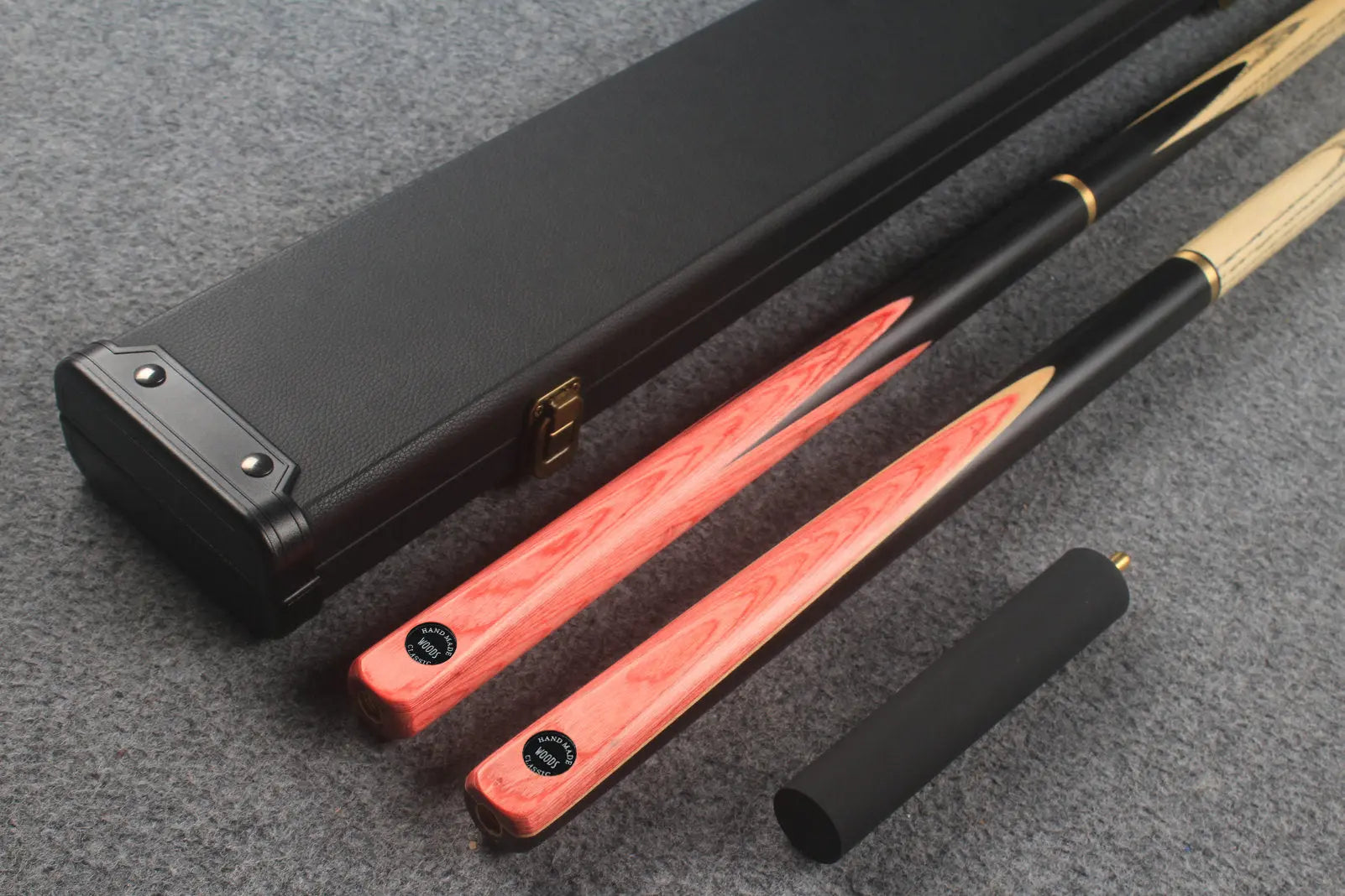 3/4 ASH english pool cue + break cue + case # 7719