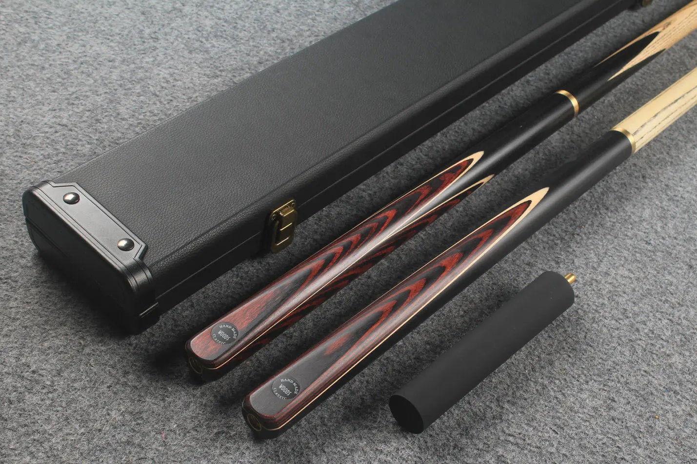 3/4 ASH english pool cue + break cue + case # 7720