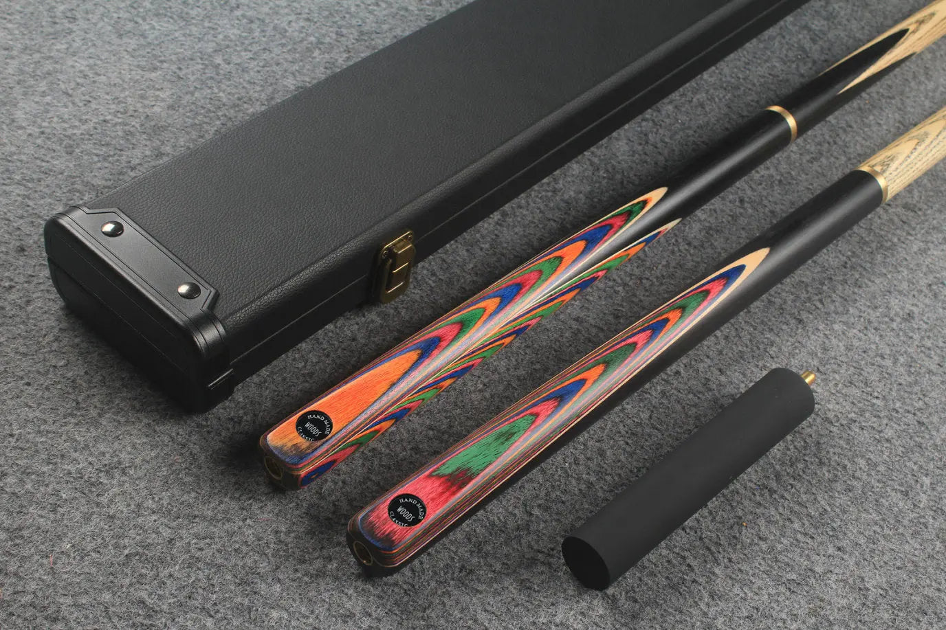 3/4 ASH english pool cue + break cue + case # 7721