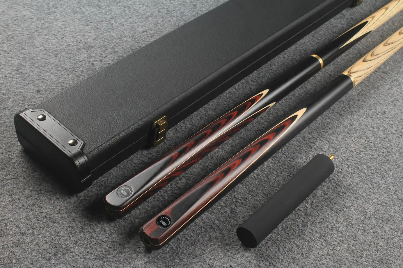 3/4 ASH english pool cue + break cue + case # 7724