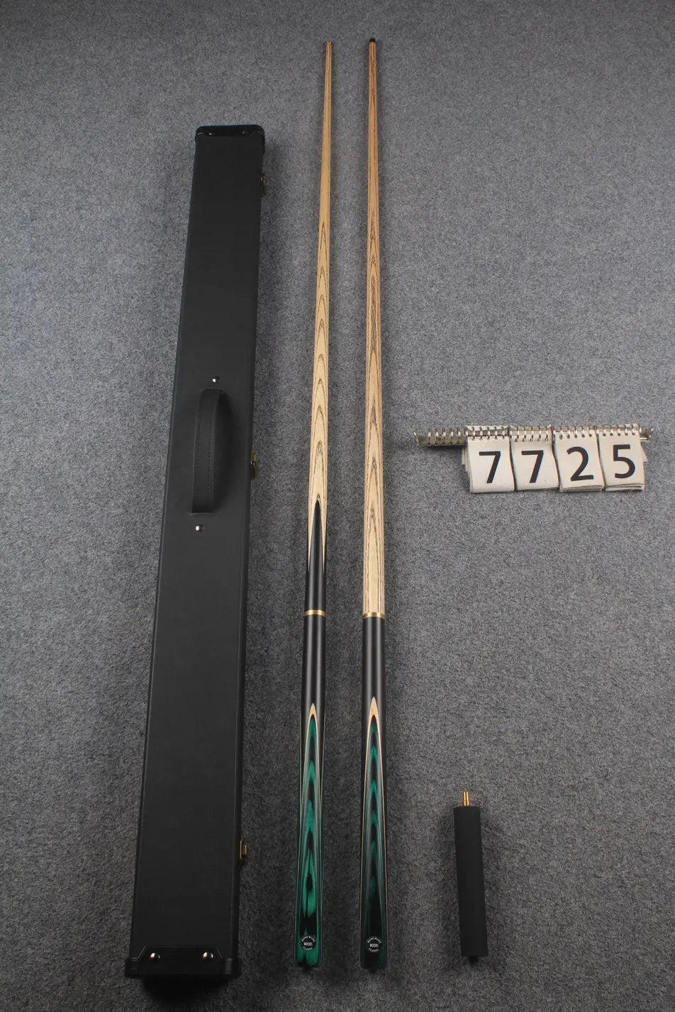 3/4 ASH english pool cue + break cue + case # 7725
