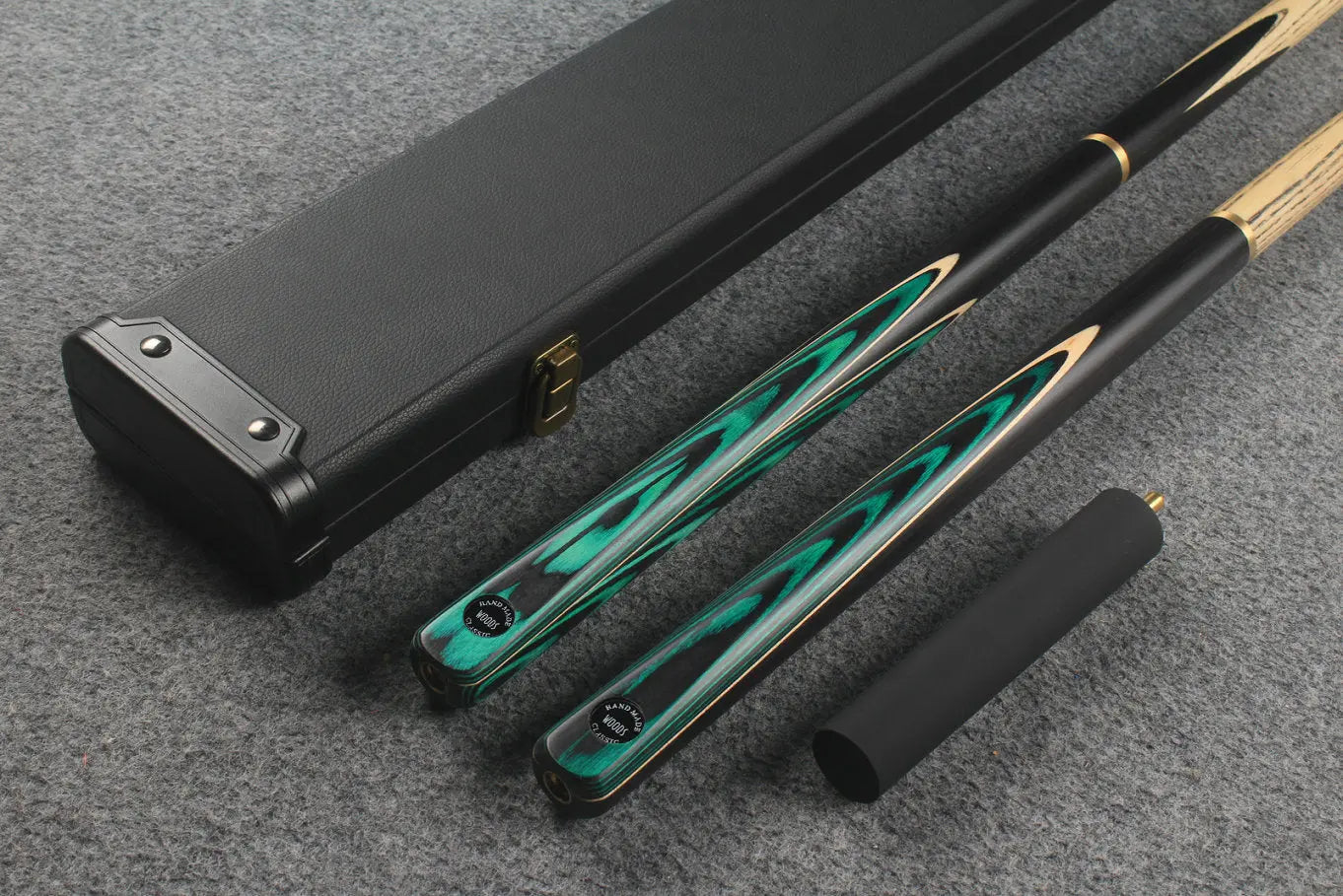 3/4 ASH english pool cue + break cue + case # 7725