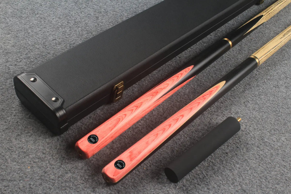 3/4 ASH english pool cue + break cue + case # 7727