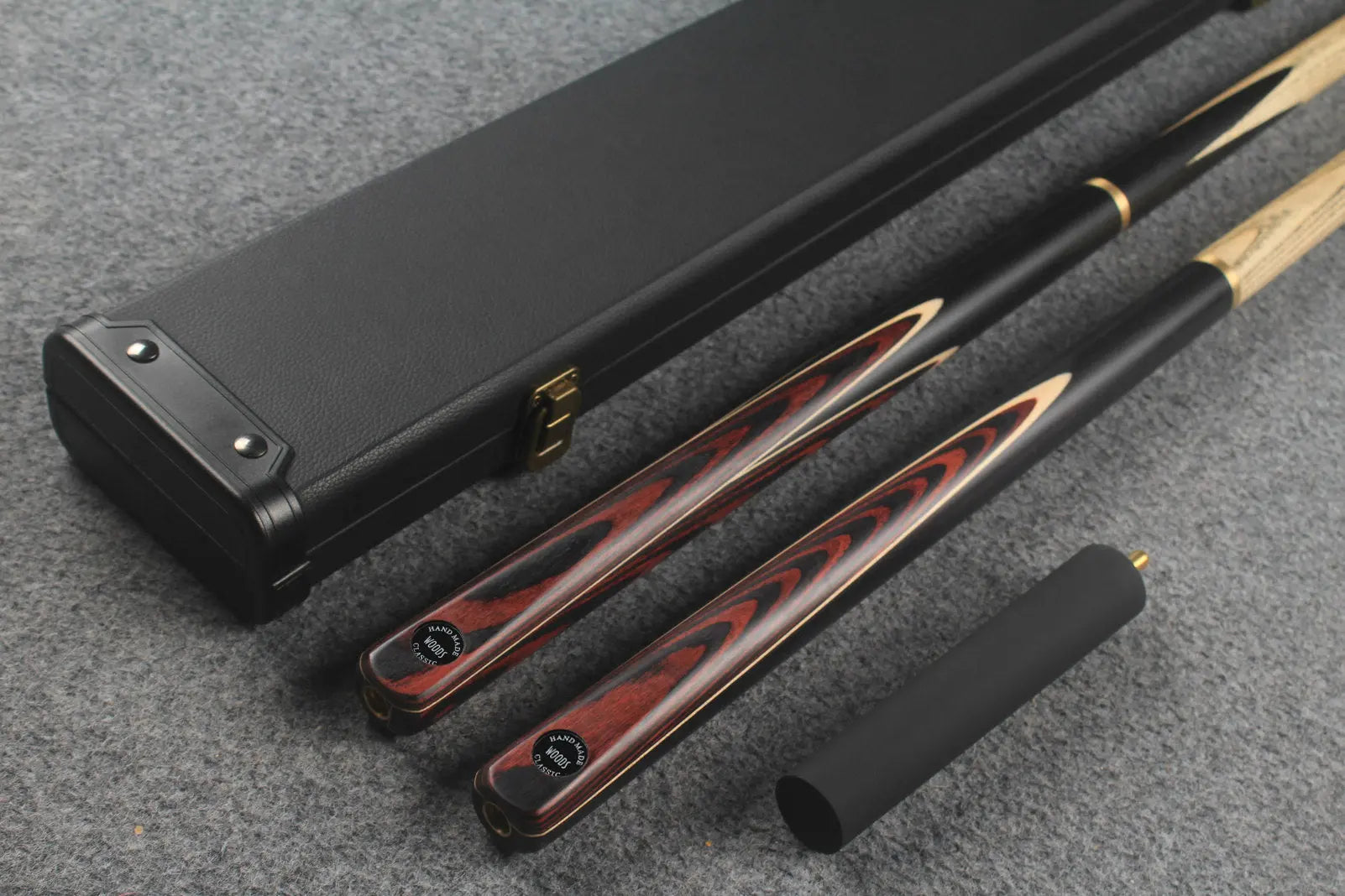 3/4 ASH english pool cue + break cue + case # 7728