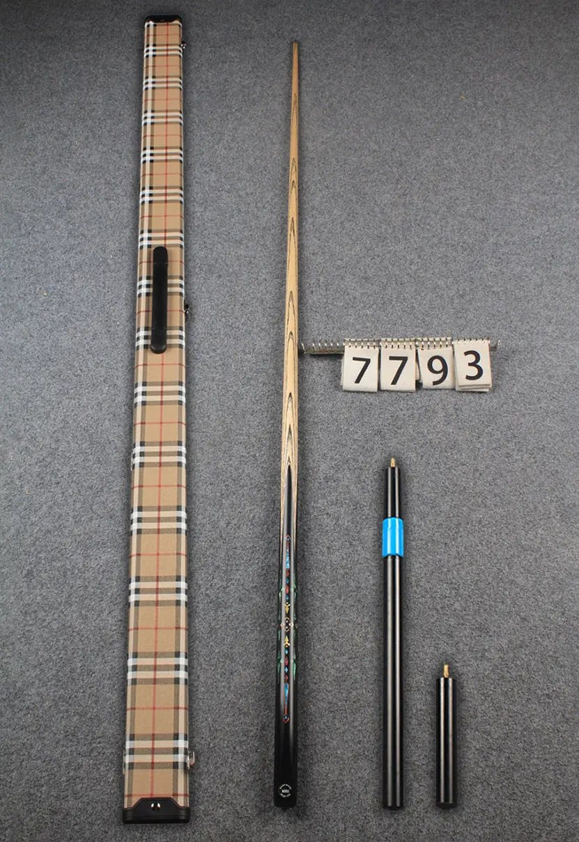 1 piece ash inlay snooker cue #7793