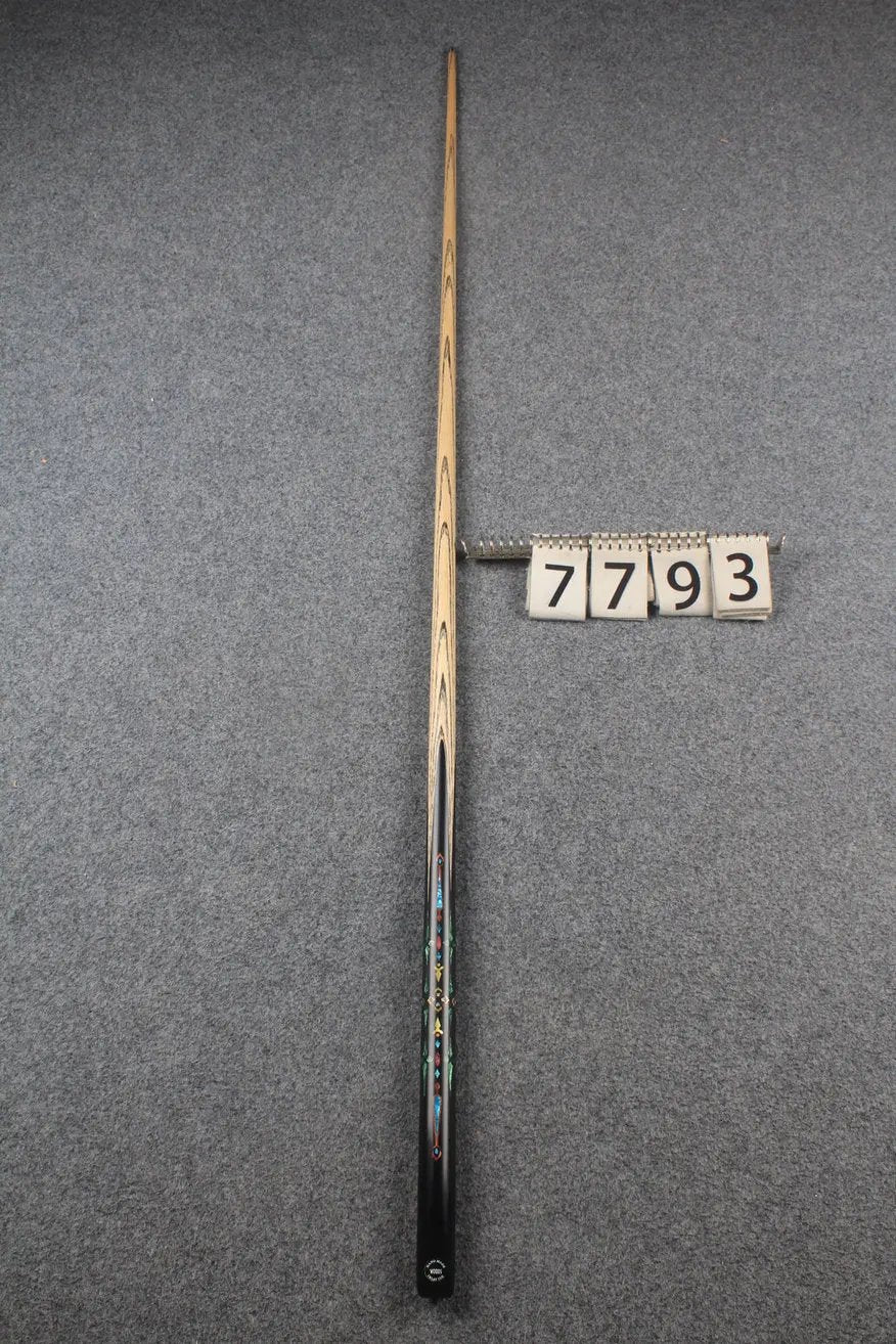 1 piece ash inlay snooker cue #7793