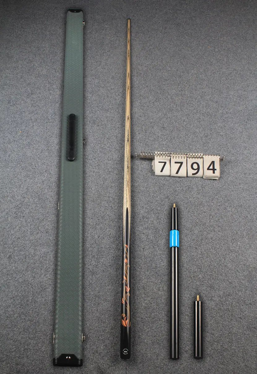 1 piece ash inlay snooker cue #7794