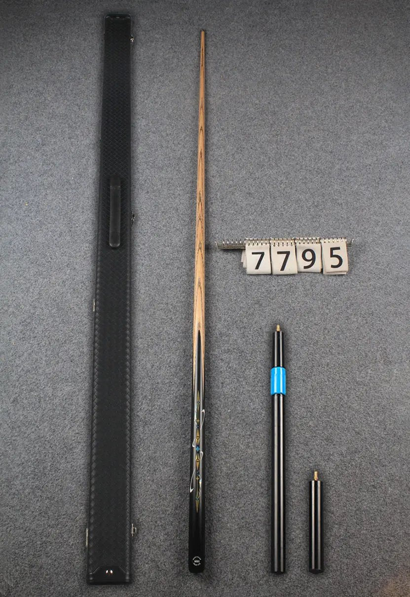 1 piece ash inlay snooker cue #7795