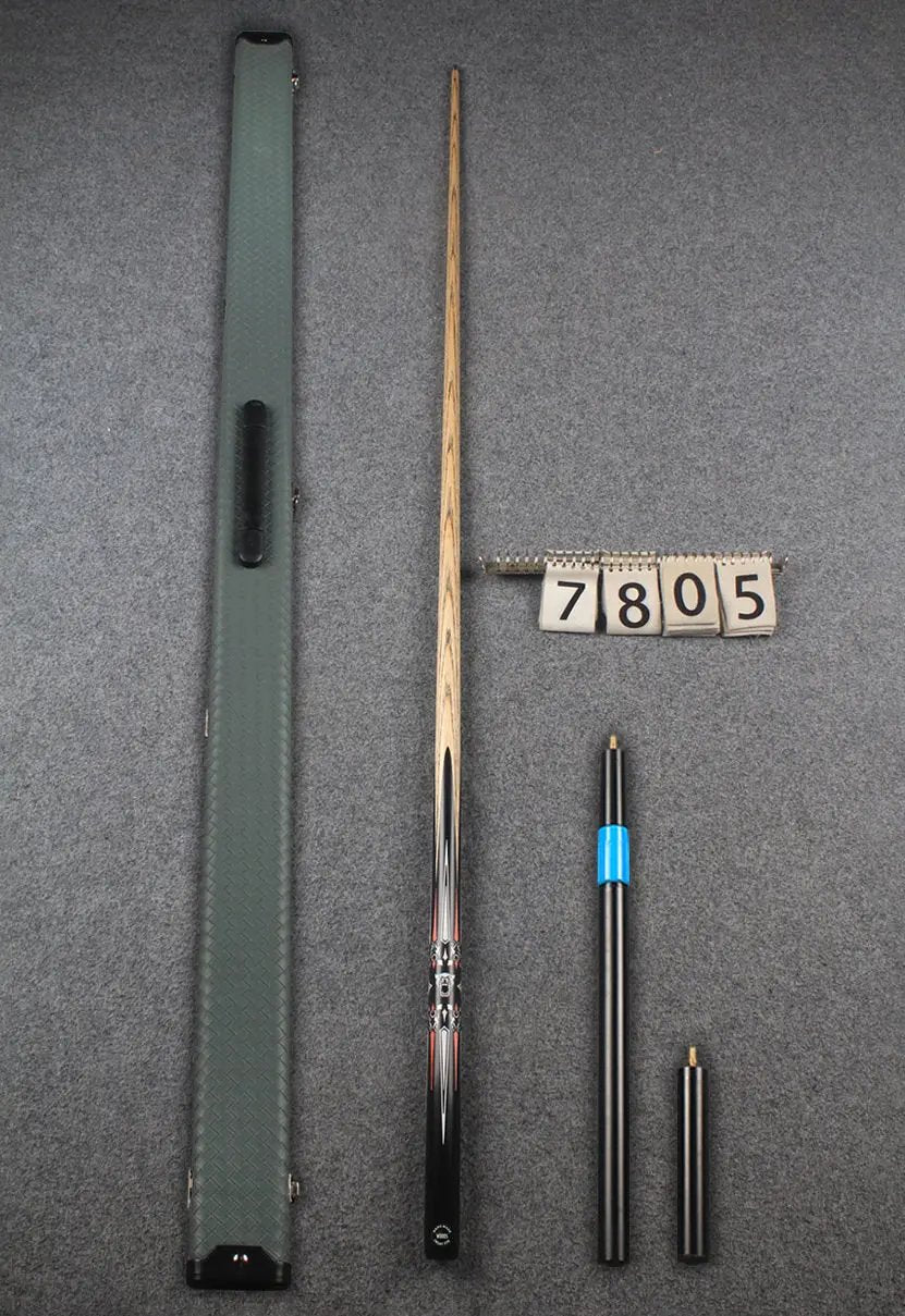 1 piece ash inlay snooker cue #7805