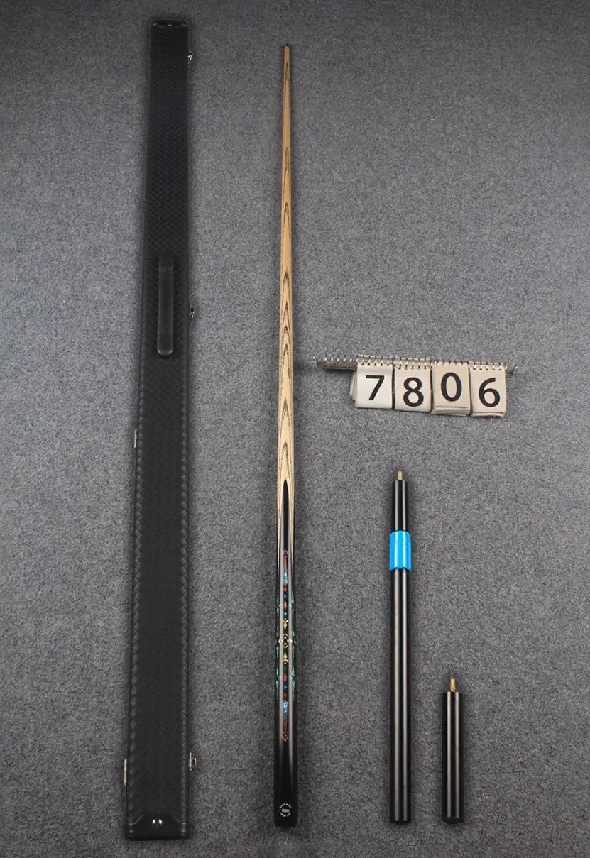 1 piece ash inlay snooker cue #7806