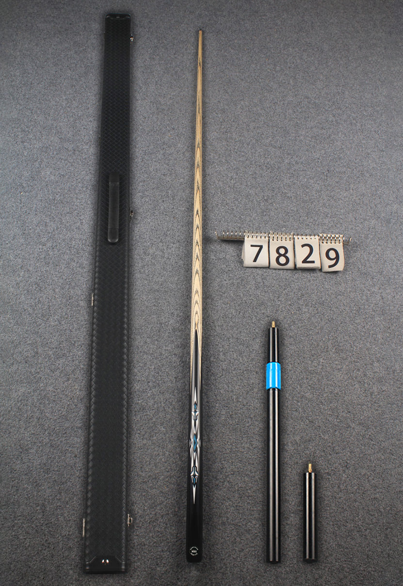1 piece ash inlay snooker cue #7829