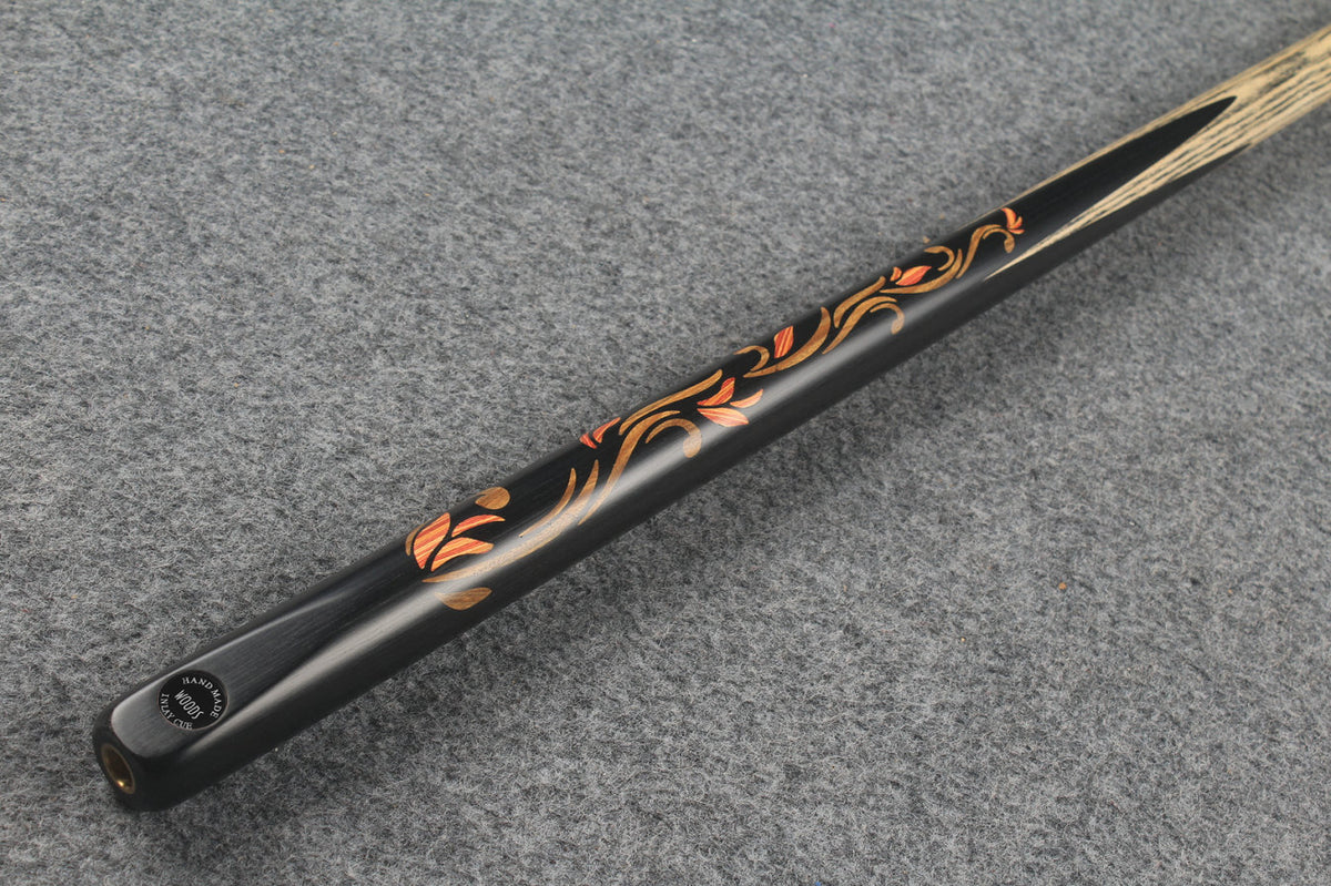 1 piece ash inlay english pool cue #7832