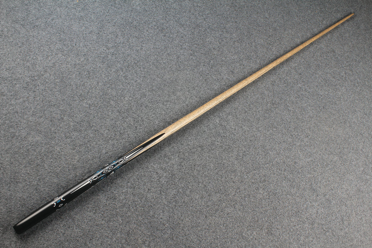 1 piece ash inlay english pool cue #7833