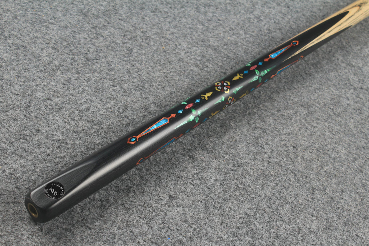 1 piece ash inlay english pool cue #7835