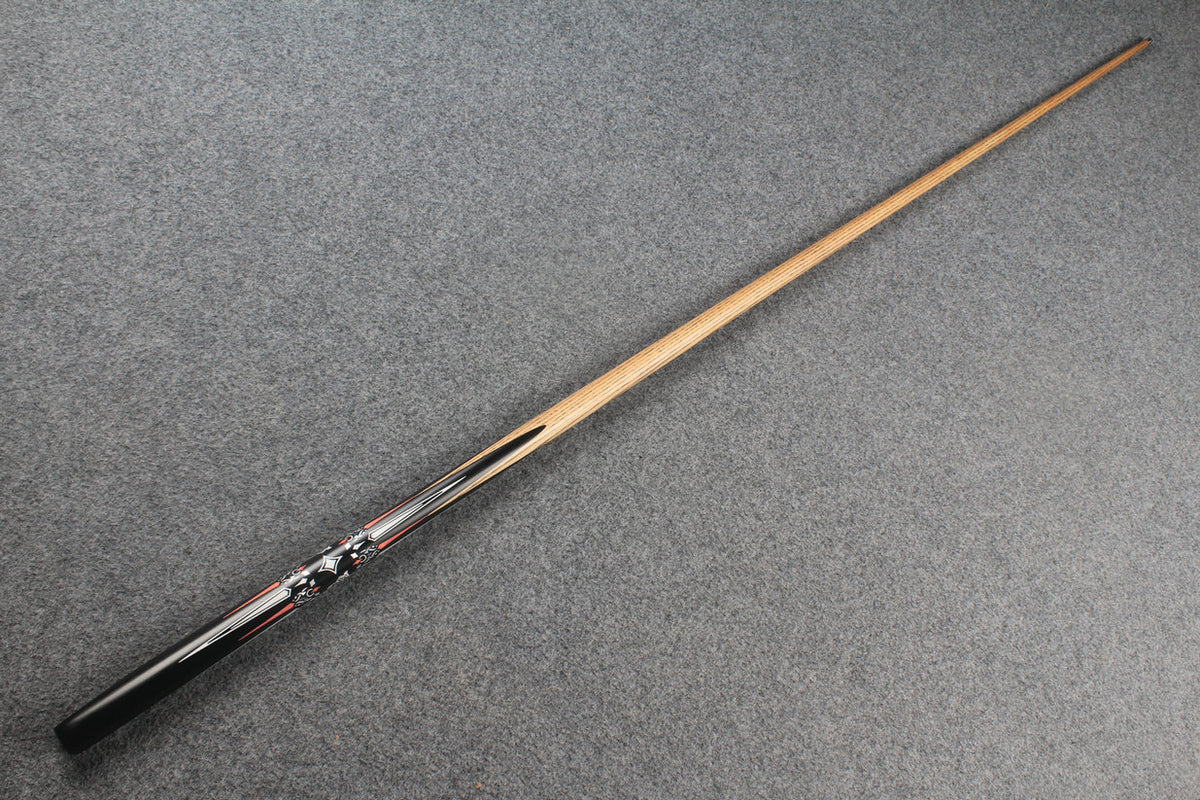1 piece ash inlay english pool cue #7837