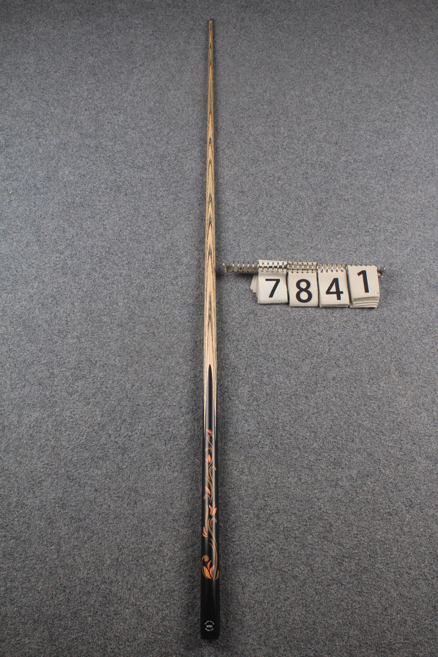 1 piece ash inlay english pool cue #7841