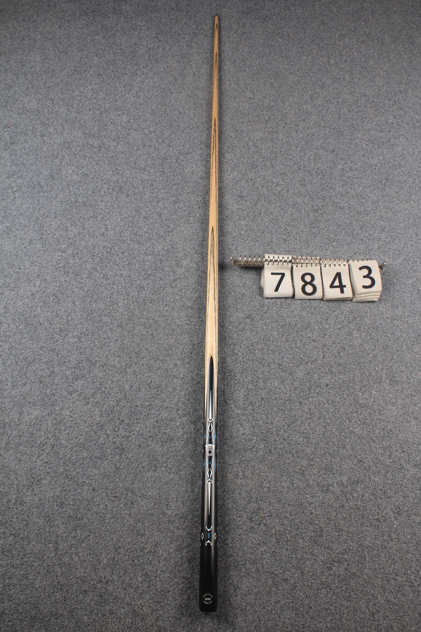 1 piece ash inlay english pool cue #7843
