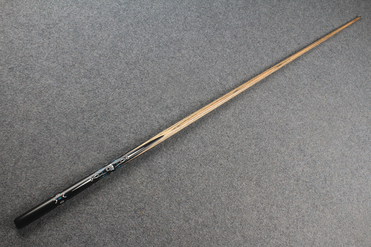 1 piece ash inlay english pool cue #7843