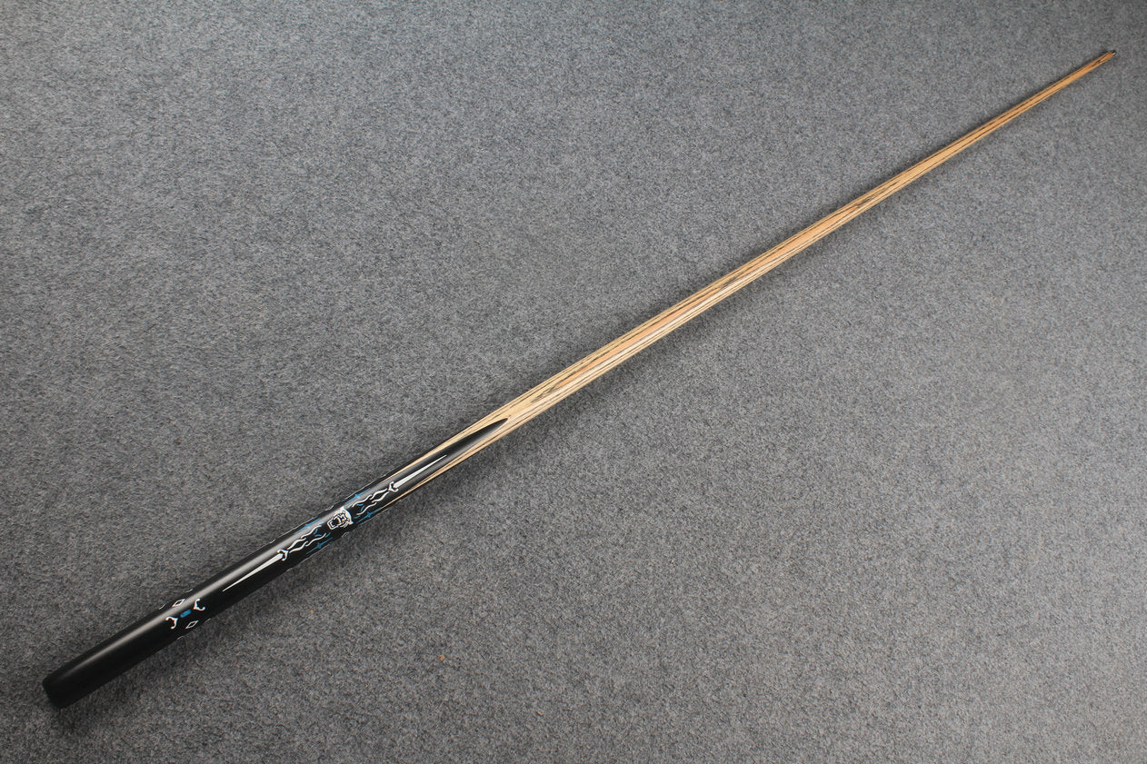1 piece ash inlay english pool cue #7843