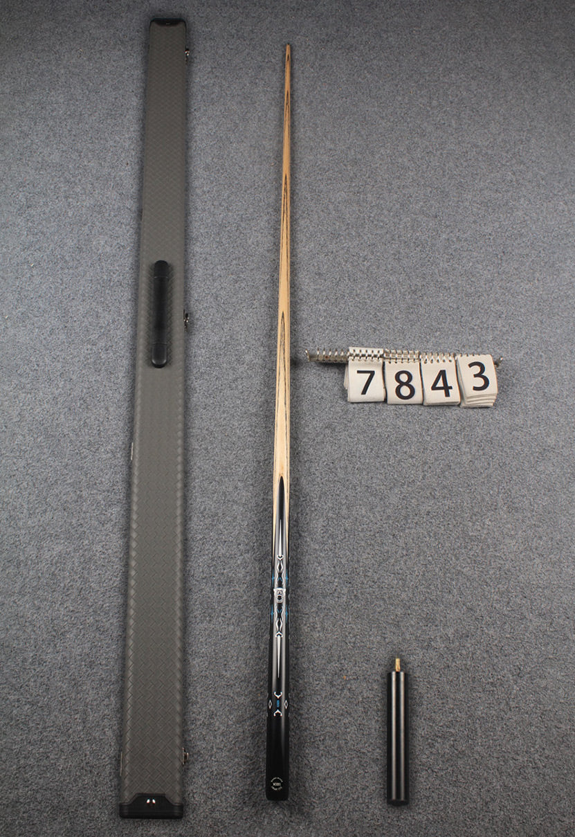 1 piece ash inlay english pool cue #7843