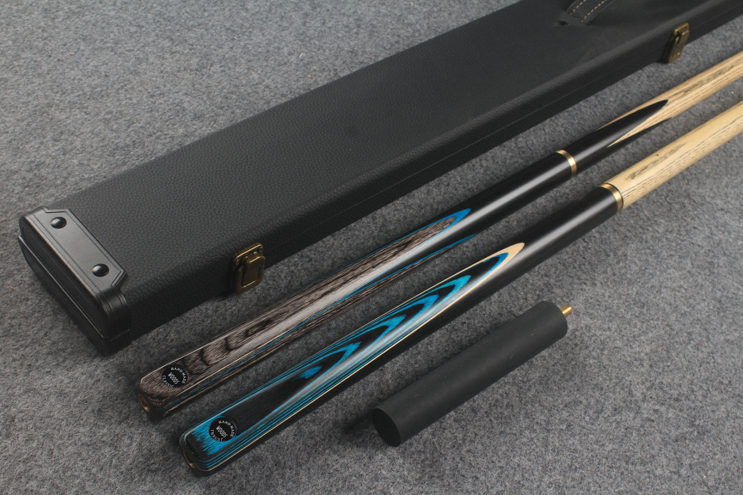3/4 ASH english pool cue + break cue + case # 795