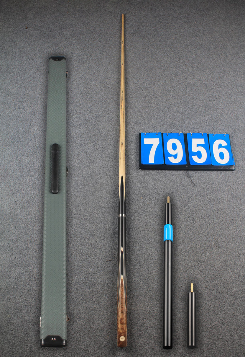 Exclusive ★★★ 3/4 handmade ash 60&#39;&#39; snooker cue # 7956
