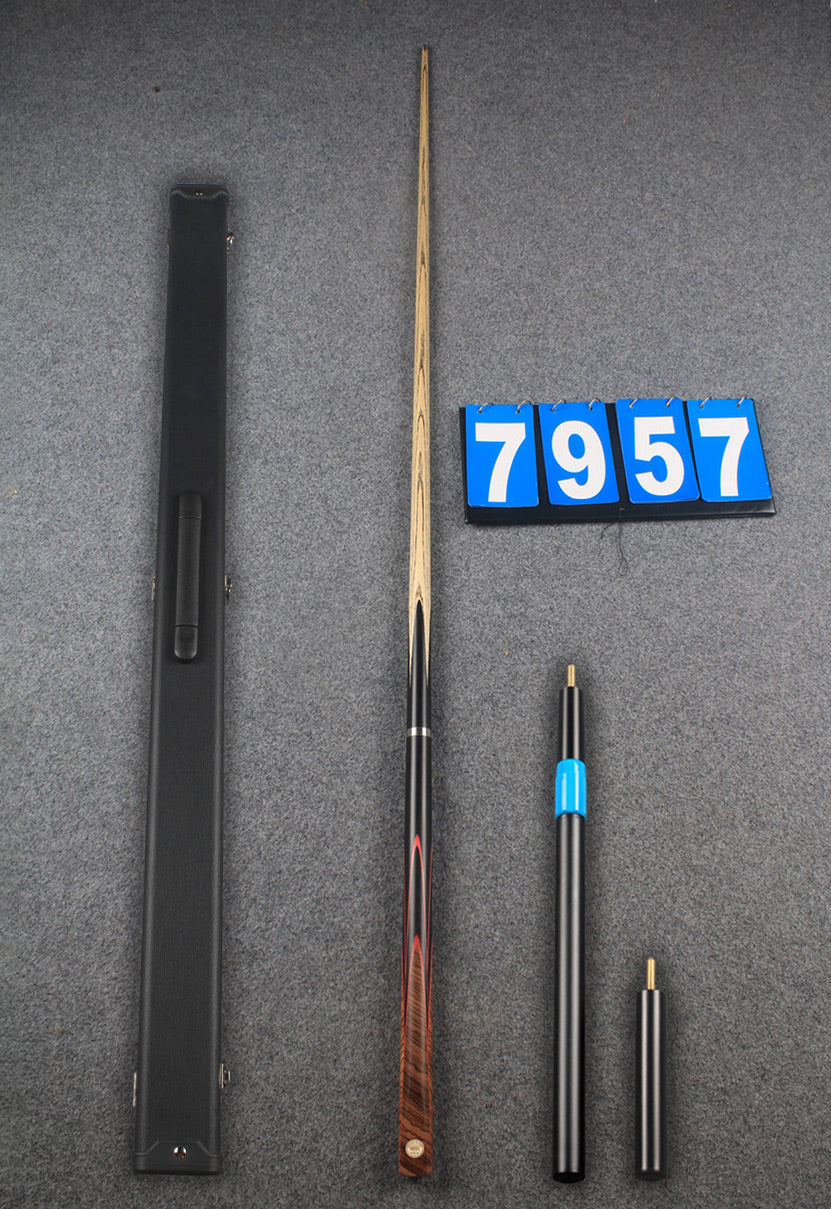 Exclusive ★★★ 3/4 handmade ash 60&#39;&#39; snooker cue # 7957