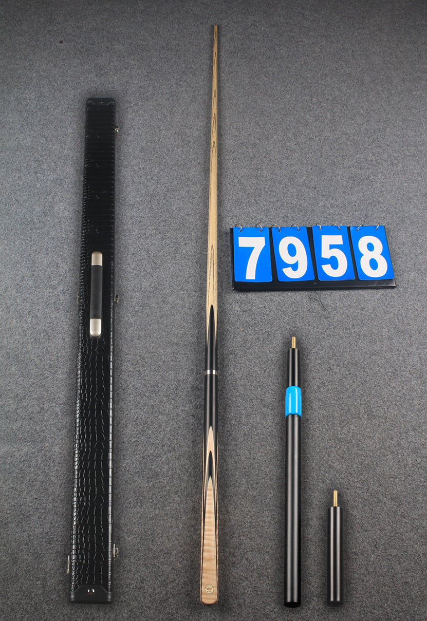 Exclusive ★★★ 3/4 handmade ash 60&#39;&#39; snooker cue # 7958