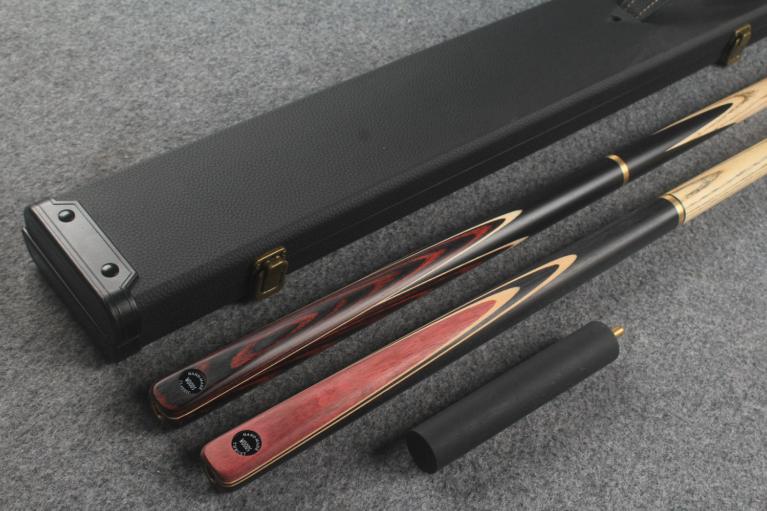 3/4 ASH english pool cue + break cue + case # 796