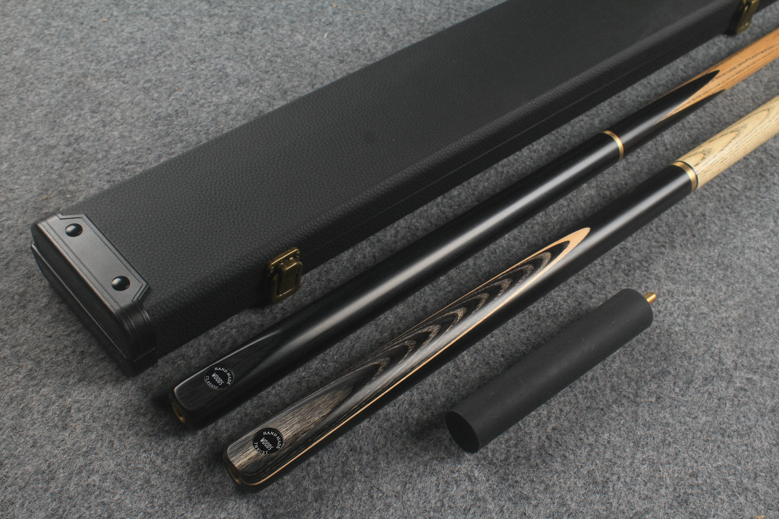 3/4 ASH english pool cue + break cue + case # 797