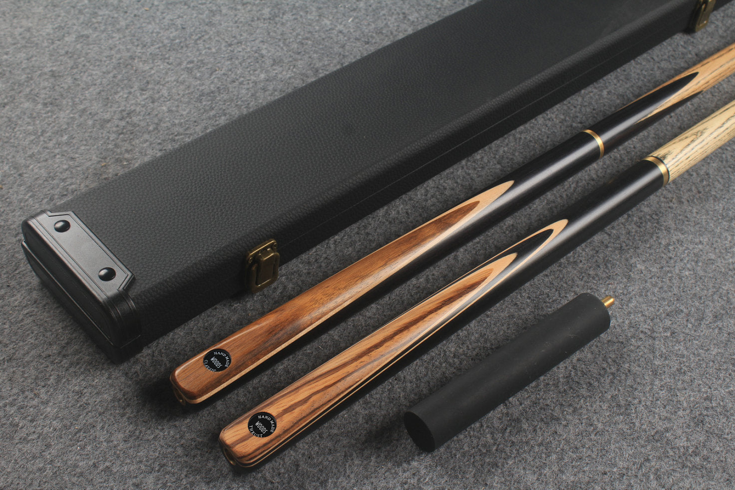 3/4 ASH english pool cue + break cue + case # 799