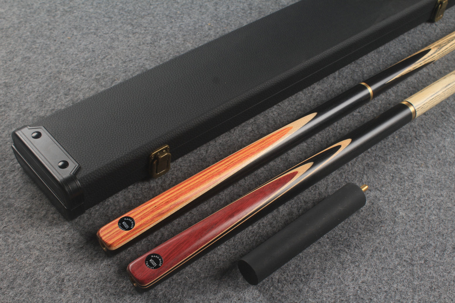 3/4 ASH english pool cue + break cue + case # 800