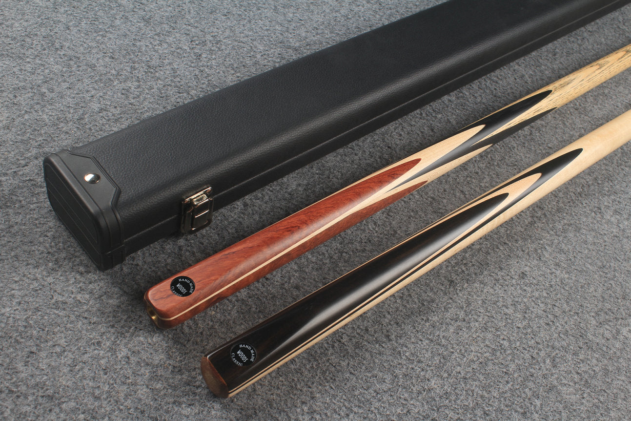 1 piece ASH english pool cue + maple break cue + case # 8006