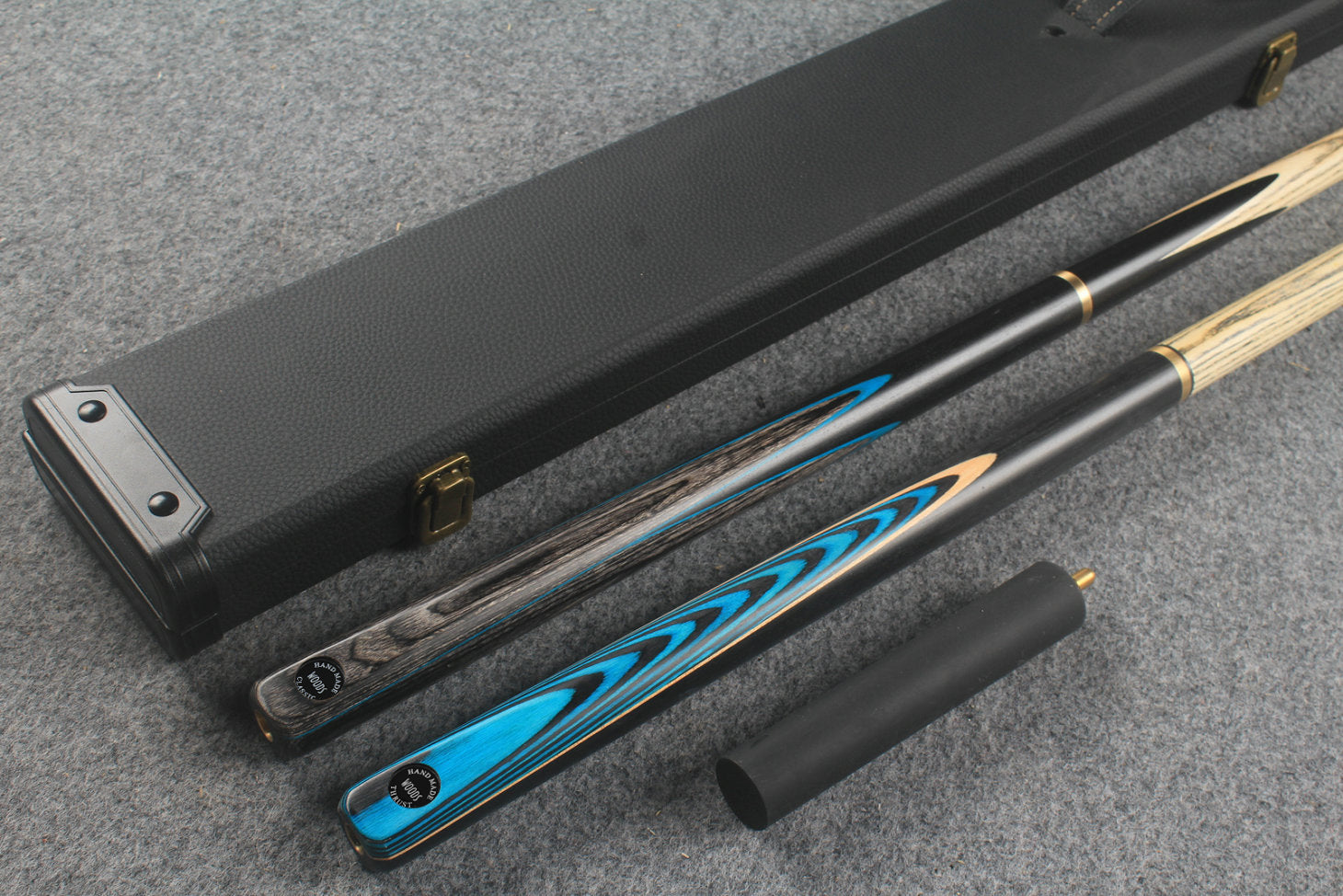 3/4 ASH english pool cue + break cue + case # 802