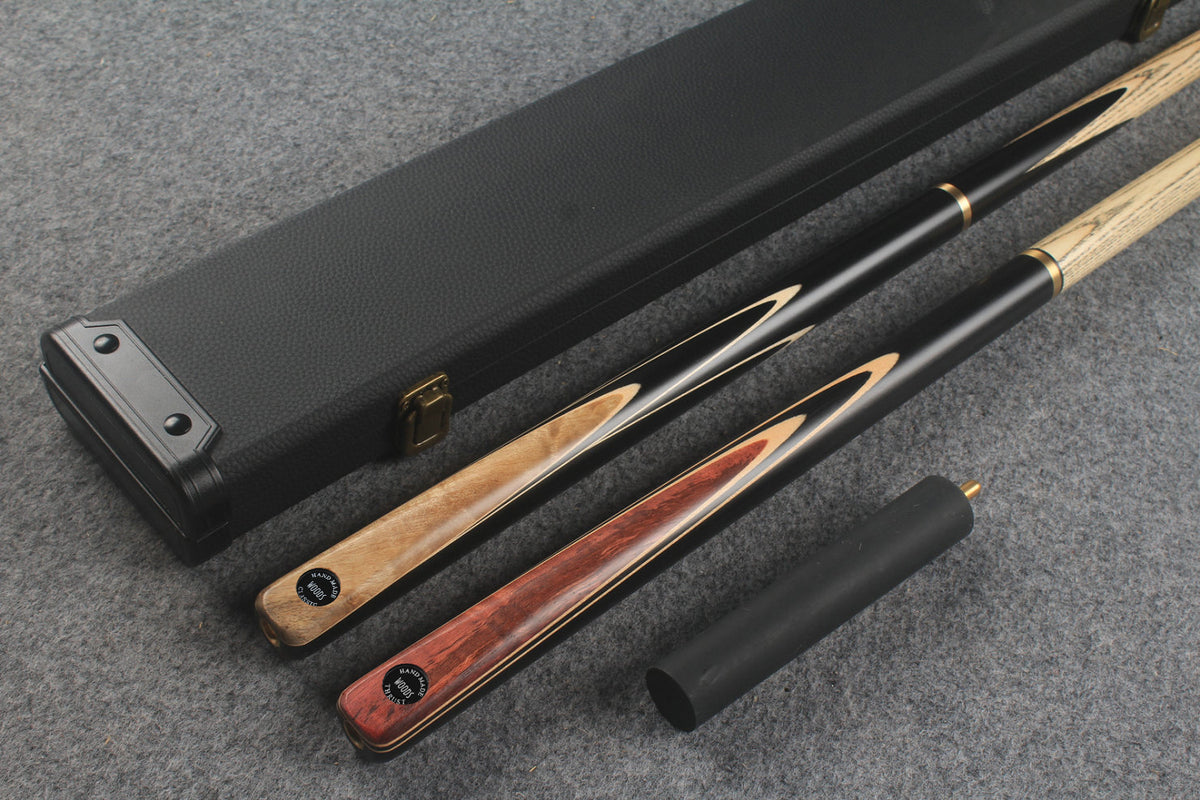 3/4 ASH english pool cue + break cue + case # 803