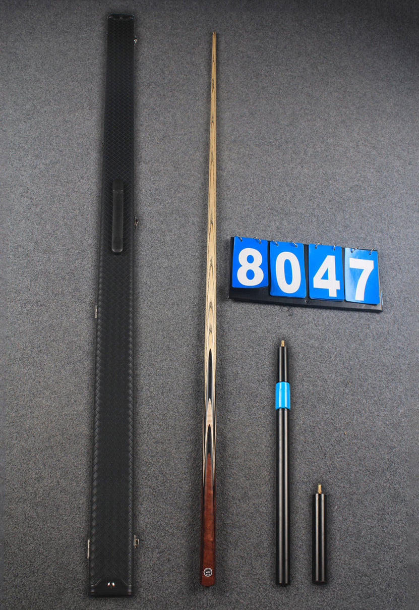 ★★★  1 piece ash snooker cue # 8047 WOODS CUES
