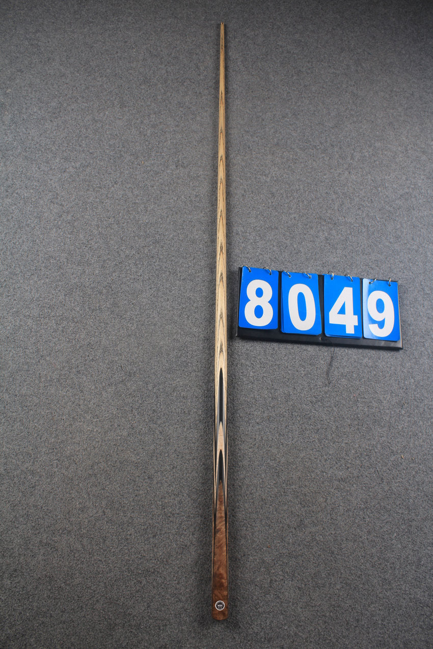 ★★★  1 piece ash snooker cue # 8049 WOODS CUES