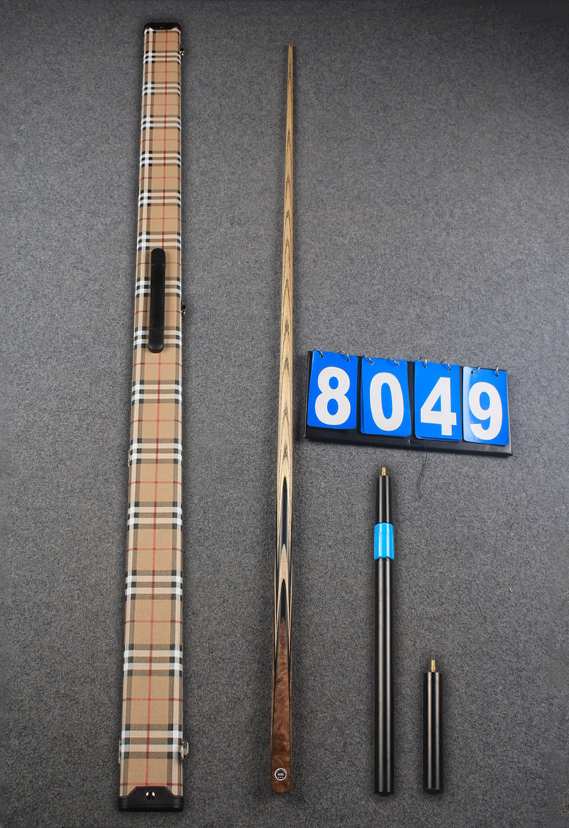 ★★★  1 piece ash snooker cue # 8049 WOODS CUES